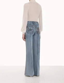 ZIMMERMANN Tops<Blouson Tie-Neck Sweater