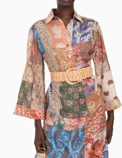 ZIMMERMANN Belts<Braided Leather Waist Belt
