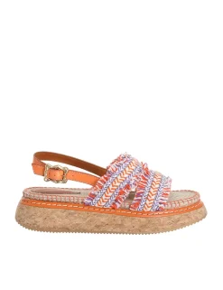 ZIMMERMANN Sandals<Braided Strap Flatform