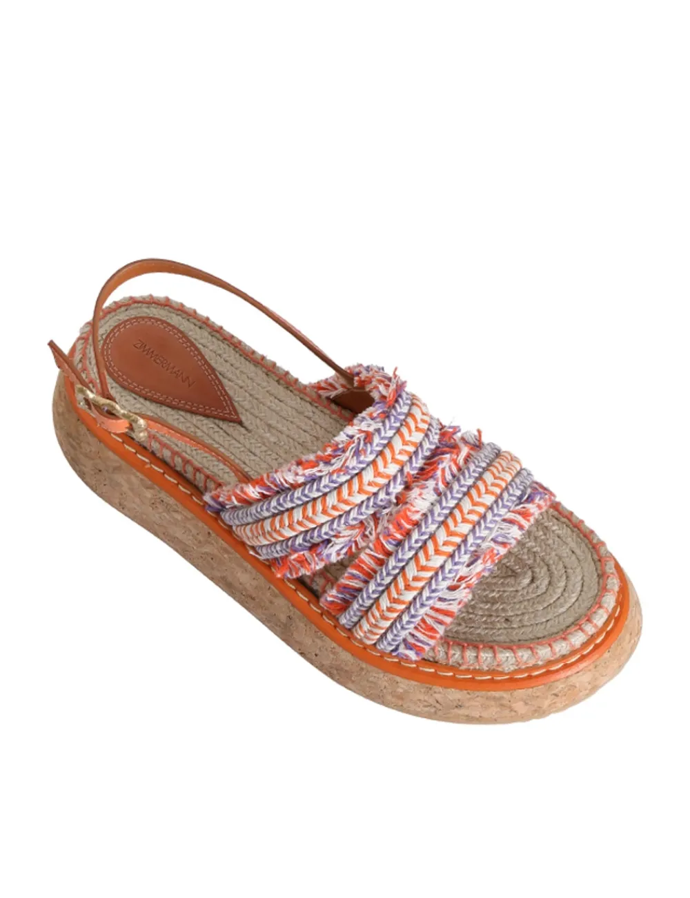 ZIMMERMANN Sandals<Braided Strap Flatform