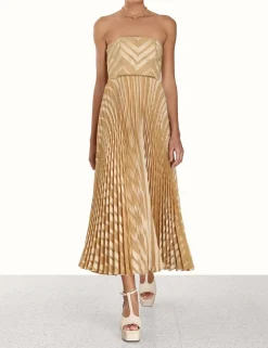 ZIMMERMANN Luminosity<Burnout Pleated Dress