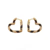ZIMMERMANN Earrings<Candy Stripe Pave Heart Hoops