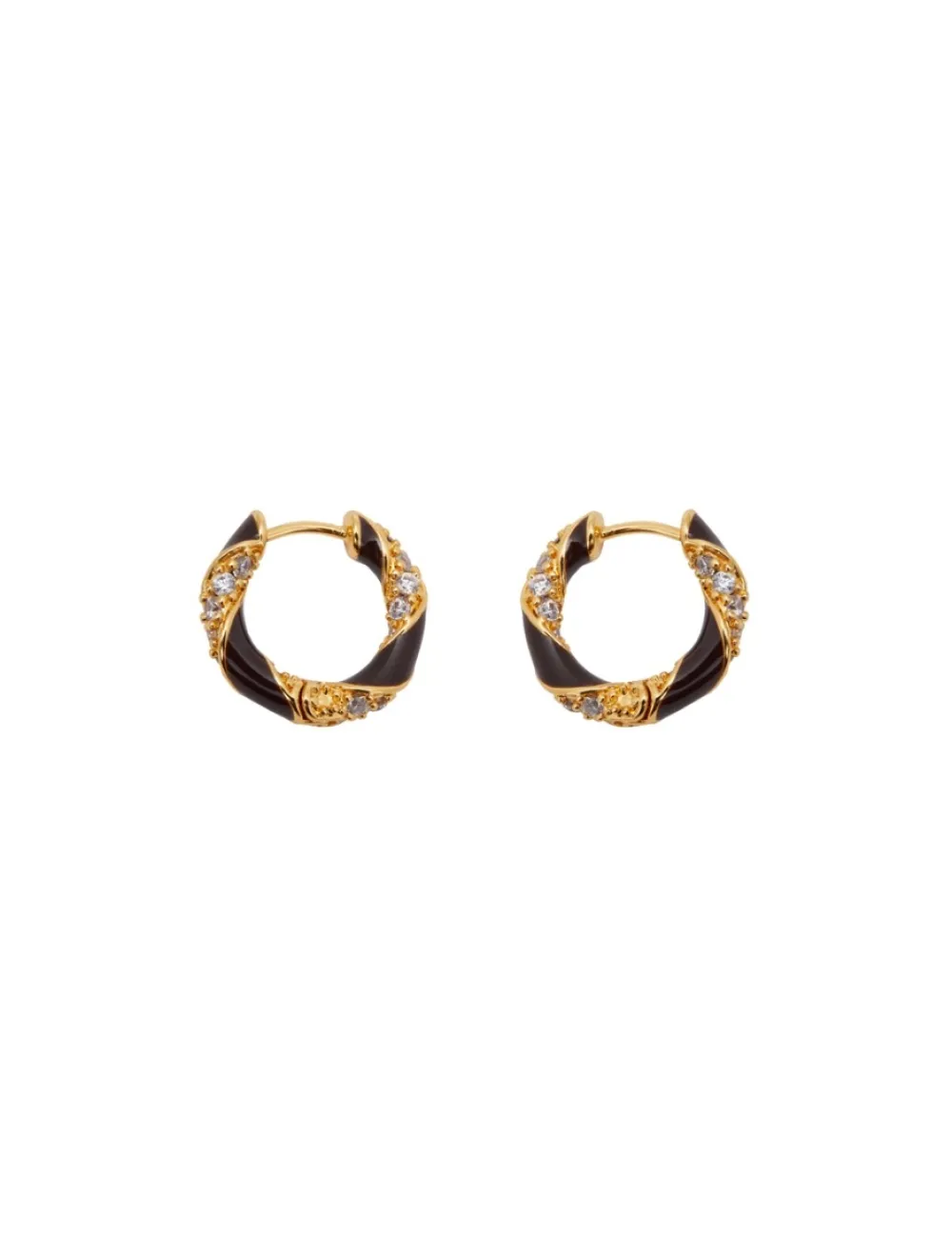 ZIMMERMANN Accessories<Candy Stripe Pave Hoops