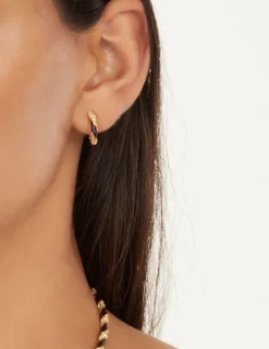 ZIMMERMANN Accessories<Candy Stripe Pave Hoops