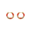 ZIMMERMANN Earrings<Candy Stripe Pave Hoops