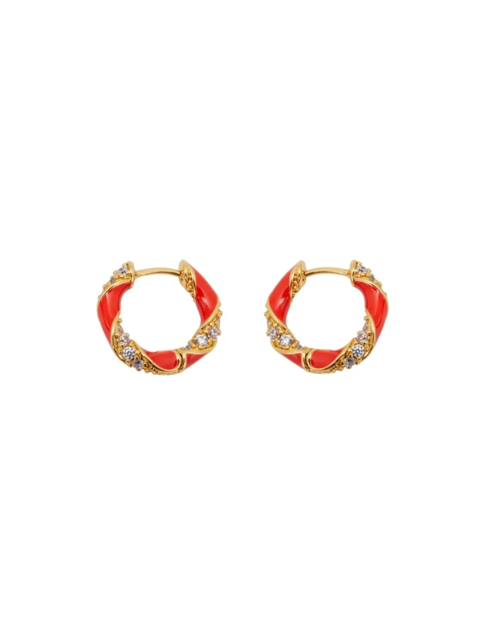 ZIMMERMANN Accessories<Candy Stripe Pave Hoops