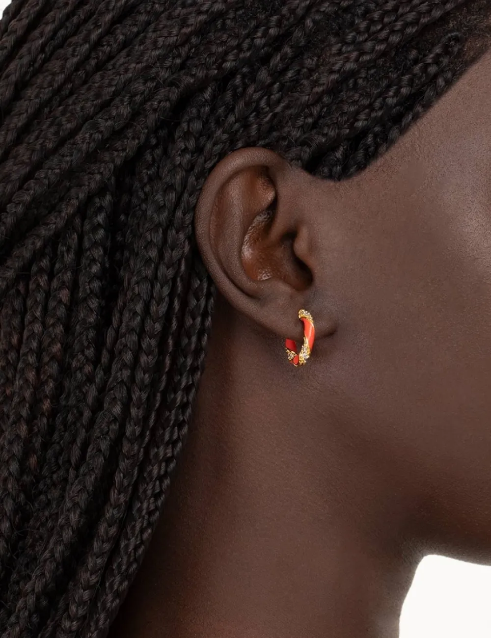 ZIMMERMANN Accessories<Candy Stripe Pave Hoops