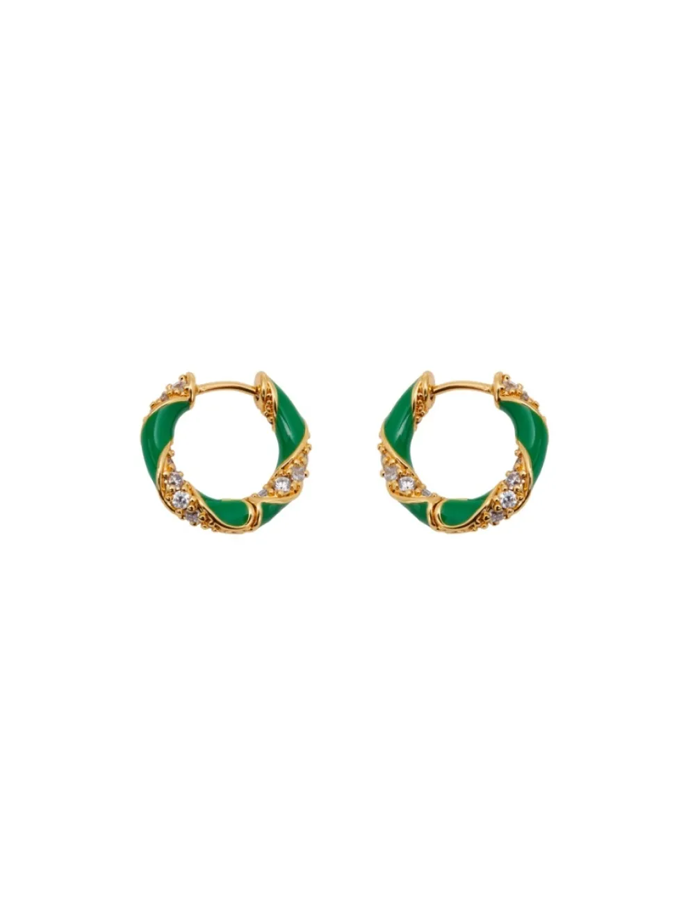 ZIMMERMANN Accessories<Candy Stripe Pave Hoops