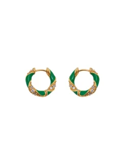 ZIMMERMANN Earrings<Candy Stripe Pave Hoops