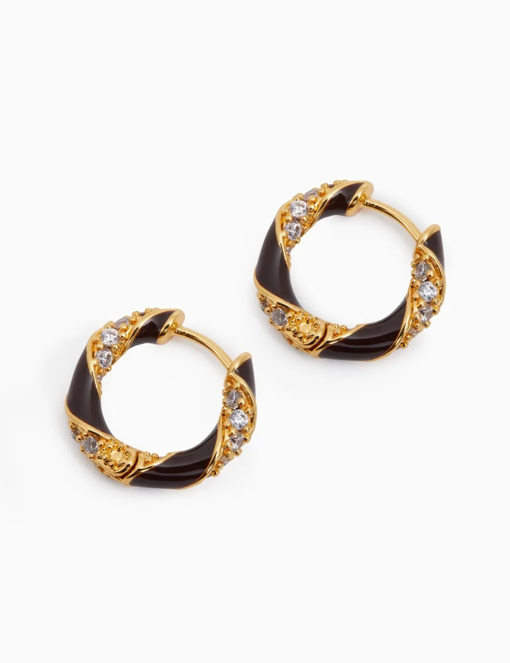 ZIMMERMANN Earrings<Candy Stripe Pave Hoops