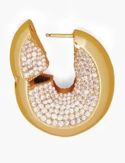 ZIMMERMANN Earrings<Carved Pave Hoops