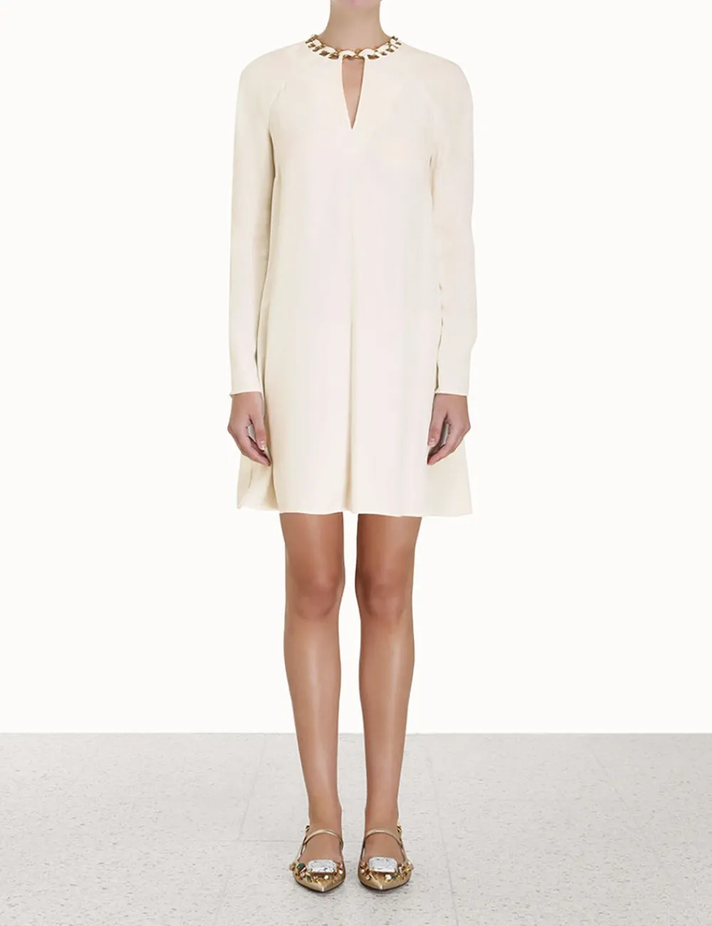 ZIMMERMANN Clothing<Chain Embellished Mini Dress