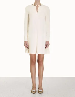 ZIMMERMANN Dresses<Chain Embellished Mini Dress