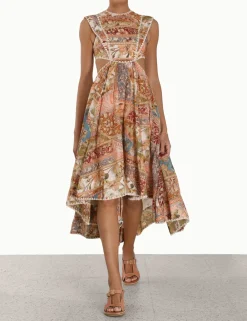 ZIMMERMANN Clothing<Chintz Asymmetric Dress
