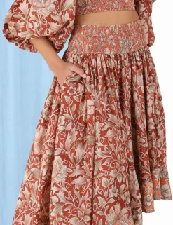 ZIMMERMANN Clothing<Chintz Asymmetrical Skirt