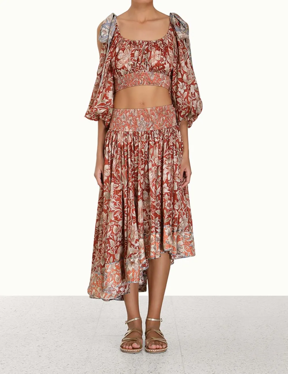 ZIMMERMANN Skirts<Chintz Asymmetrical Skirt