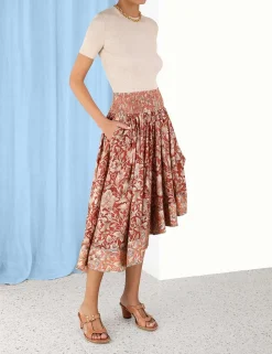 ZIMMERMANN Skirts<Chintz Asymmetrical Skirt