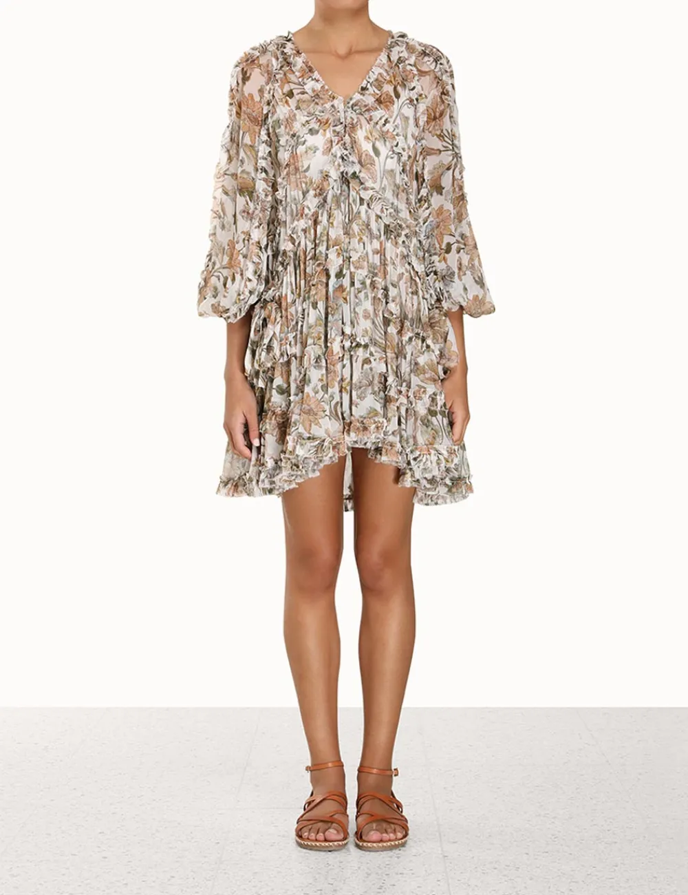 ZIMMERMANN Clothing<Chintz Billow Frill Mini Dress