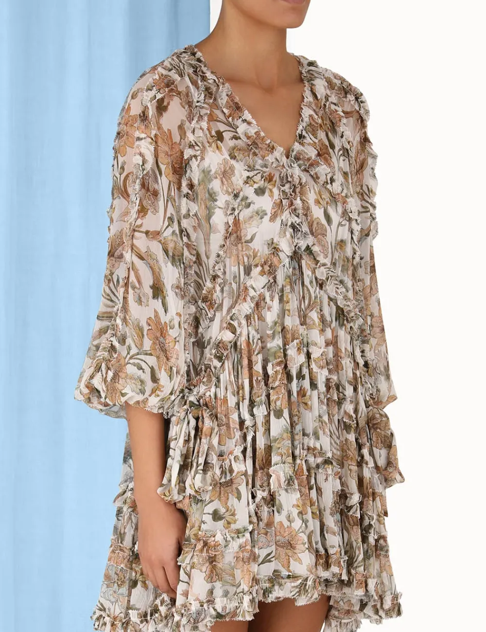 ZIMMERMANN Clothing<Chintz Billow Frill Mini Dress