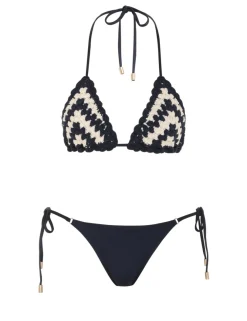 ZIMMERMANN Bikinis<Chintz Chevron Crochet Bikini