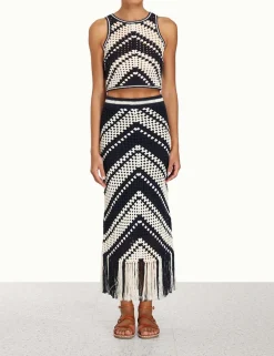 ZIMMERMANN Clothing<Chintz Crochet Fringed Skirt