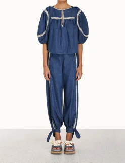 ZIMMERMANN In Denim<Chintz Denim Harem Pant