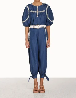 ZIMMERMANN Tops<Chintz Denim Smock Top