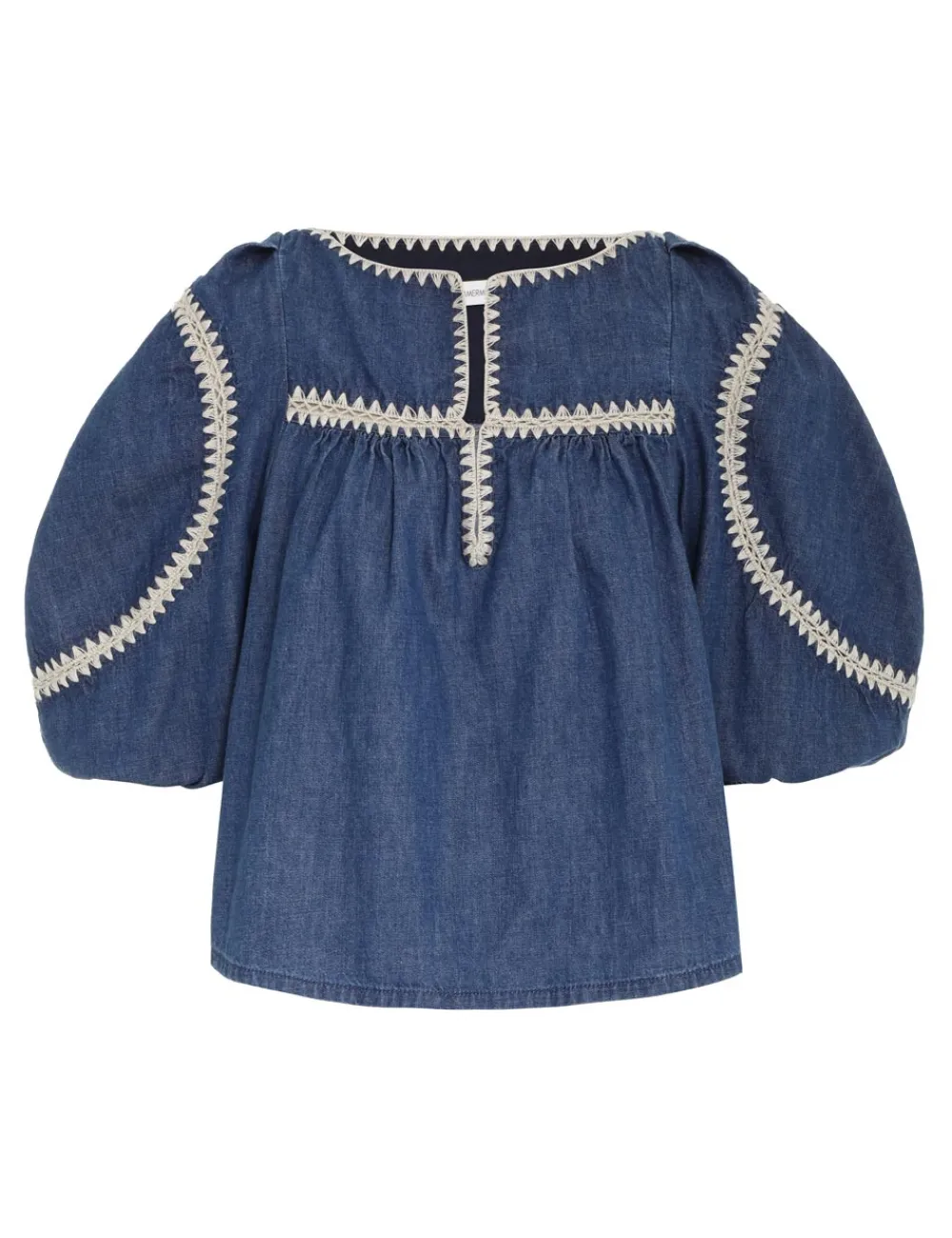 ZIMMERMANN In Denim<Chintz Denim Smock Top