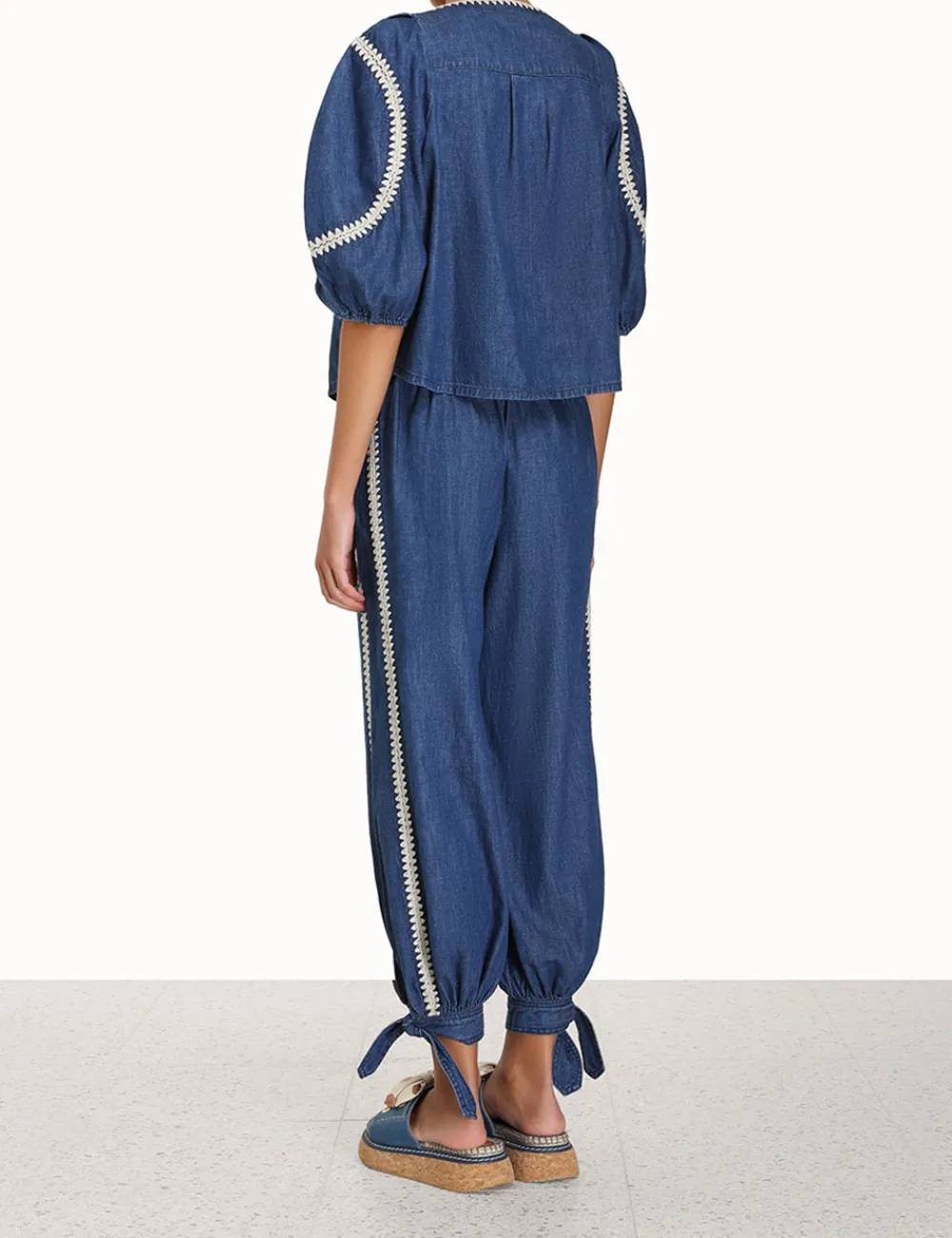 ZIMMERMANN In Denim<Chintz Denim Smock Top