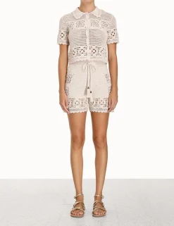 ZIMMERMANN Tops<Chintz Hand Crochet Shirt