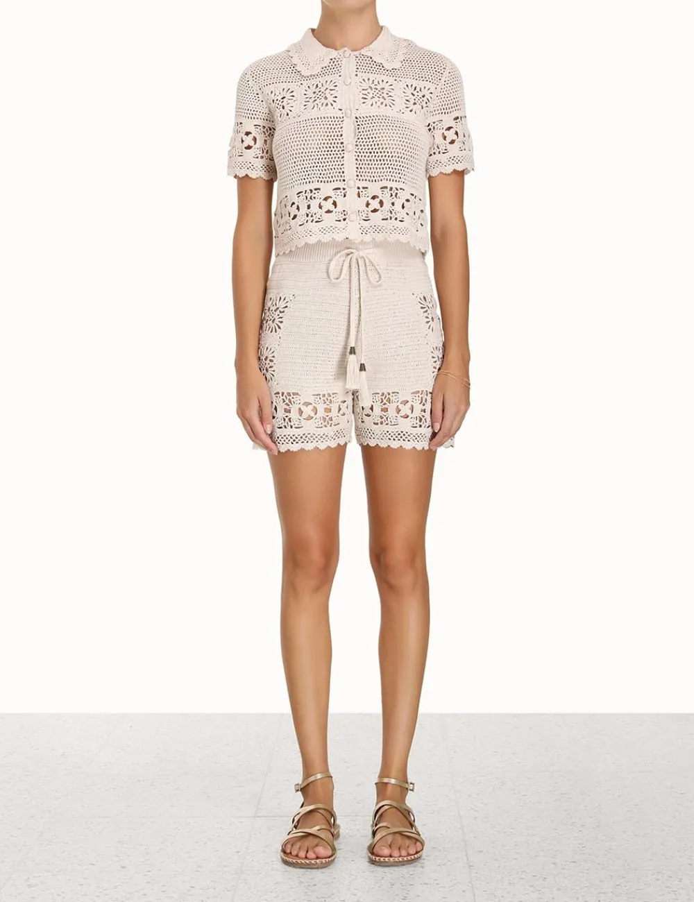 ZIMMERMANN Tops<Chintz Hand Crochet Shirt