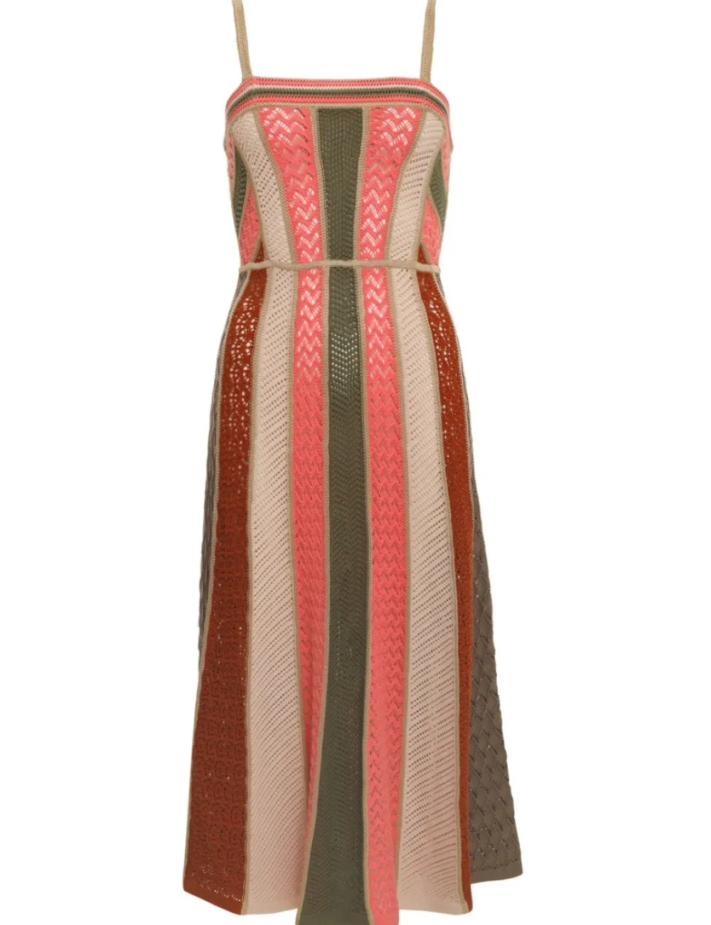 ZIMMERMANN Knitwear<Chintz Panelled Midi Dress
