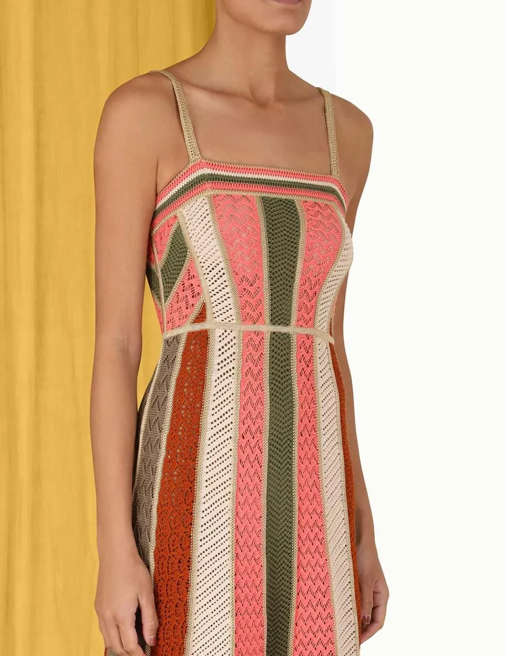 ZIMMERMANN Knitwear<Chintz Panelled Midi Dress