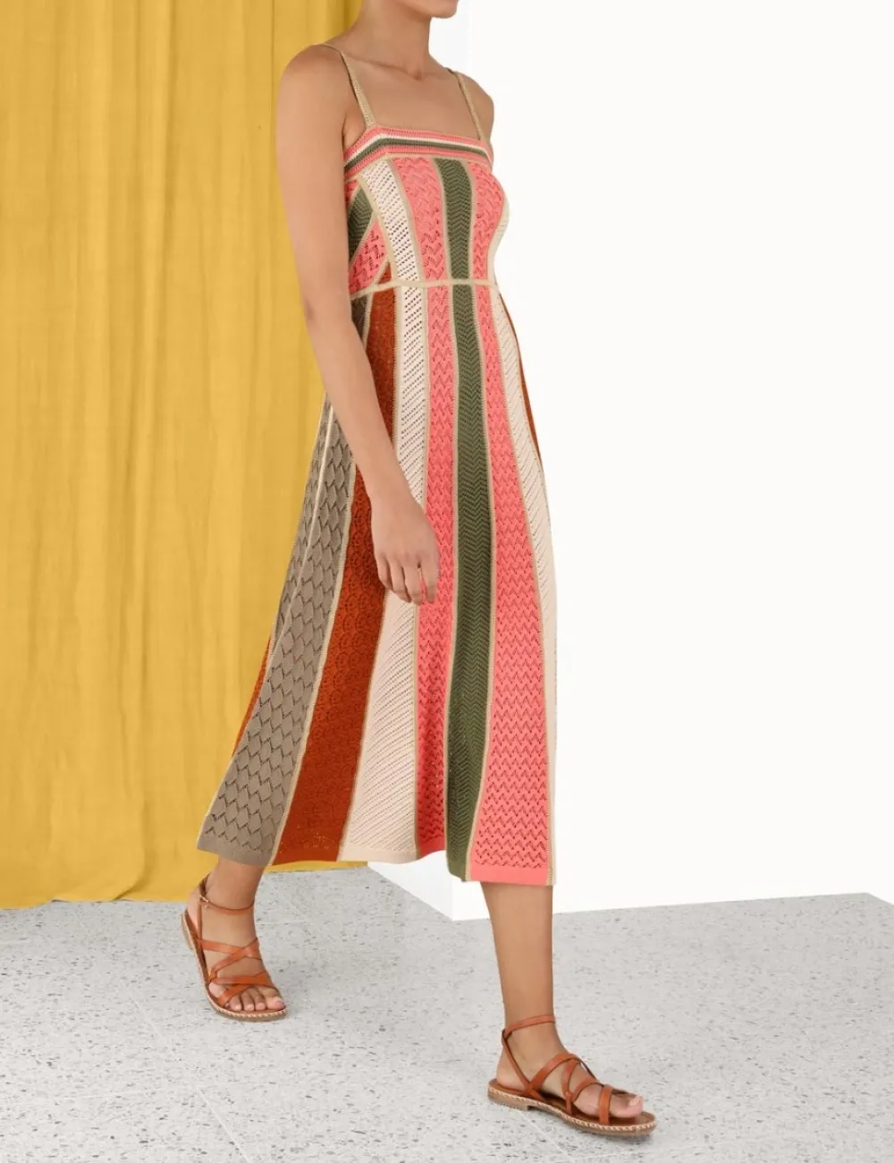 ZIMMERMANN Dresses & Coverups<Chintz Panelled Midi Dress