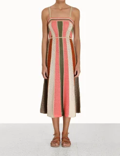 ZIMMERMANN Clothing<Chintz Panelled Midi Dress