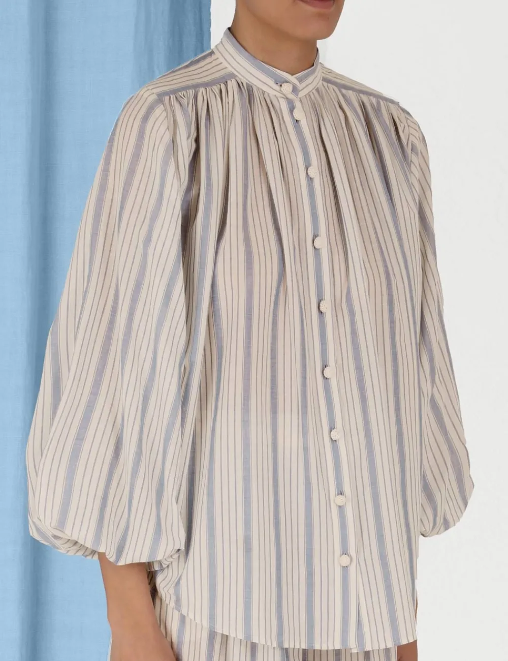 ZIMMERMANN Tops<Chintz Striped Billow Blouse