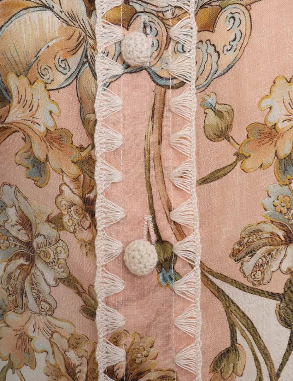 ZIMMERMANN Tops<Chintz Tie Neck Blouse