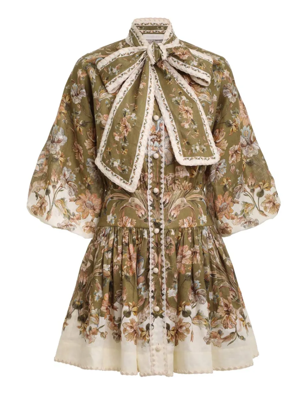 ZIMMERMANN Dresses & Coverups<Chintz Tie Neck Mini Dress