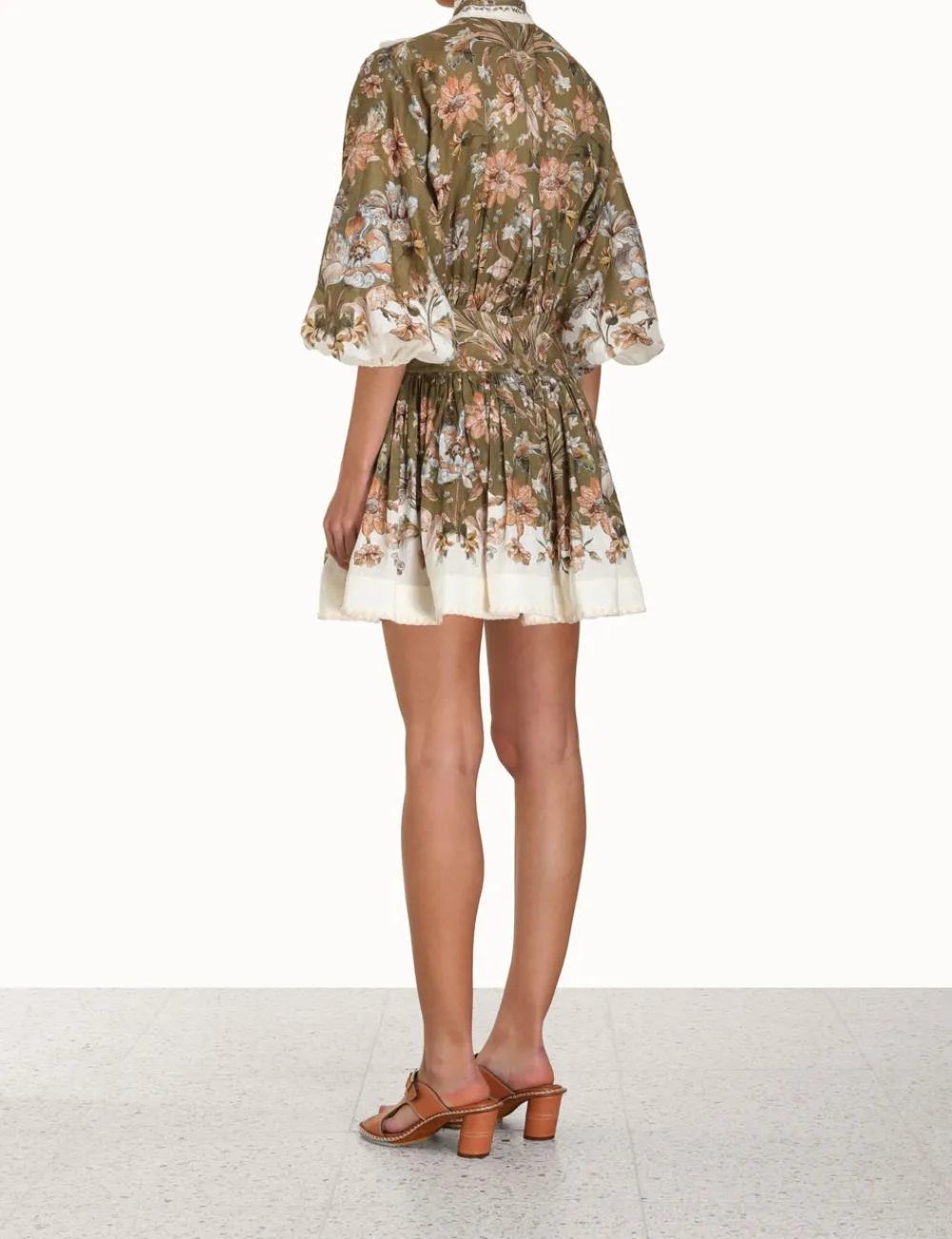 ZIMMERMANN Dresses & Coverups<Chintz Tie Neck Mini Dress