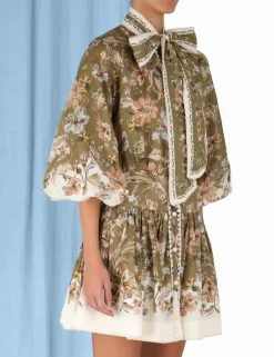 ZIMMERMANN Dresses & Coverups<Chintz Tie Neck Mini Dress