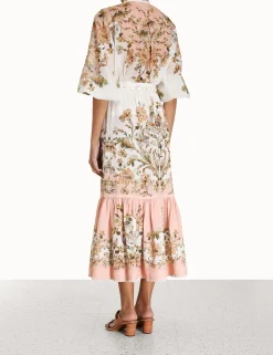 ZIMMERMANN In Denim<Chintz Tiered Midi Skirt