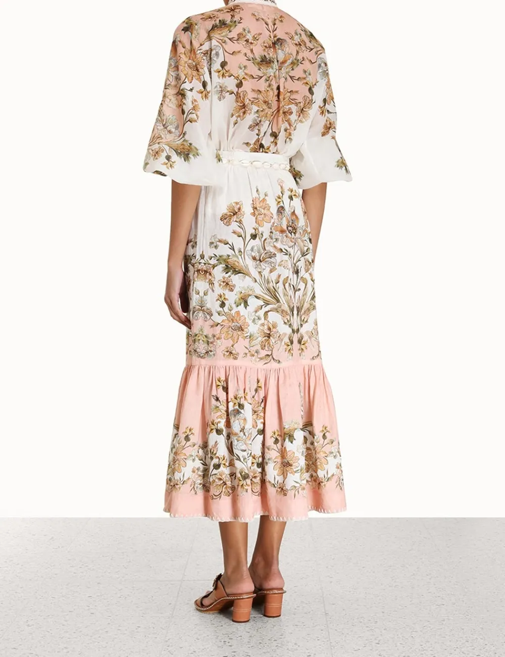 ZIMMERMANN In Denim<Chintz Tiered Midi Skirt