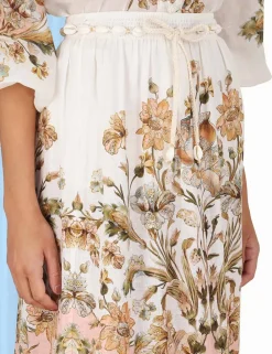 ZIMMERMANN Clothing<Chintz Tiered Midi Skirt