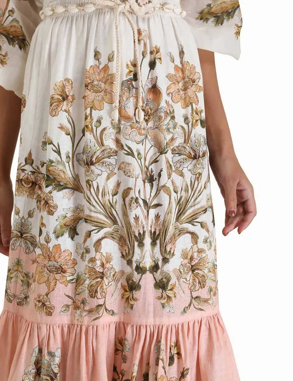 ZIMMERMANN Clothing<Chintz Tiered Midi Skirt