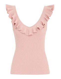 ZIMMERMANN Clothing<Chintz V-Neck Frill Tank