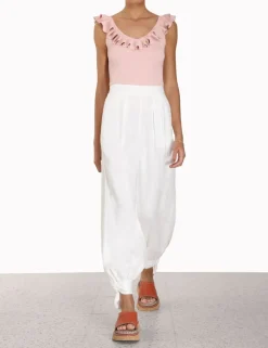 ZIMMERMANN Clothing<Chintz V-Neck Frill Tank