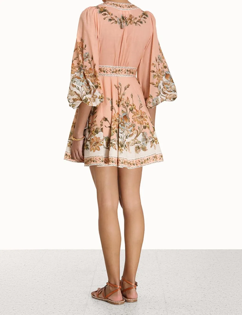 ZIMMERMANN In Denim<Chintz Wrap Mini Dress