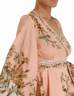 ZIMMERMANN In Denim<Chintz Wrap Mini Dress