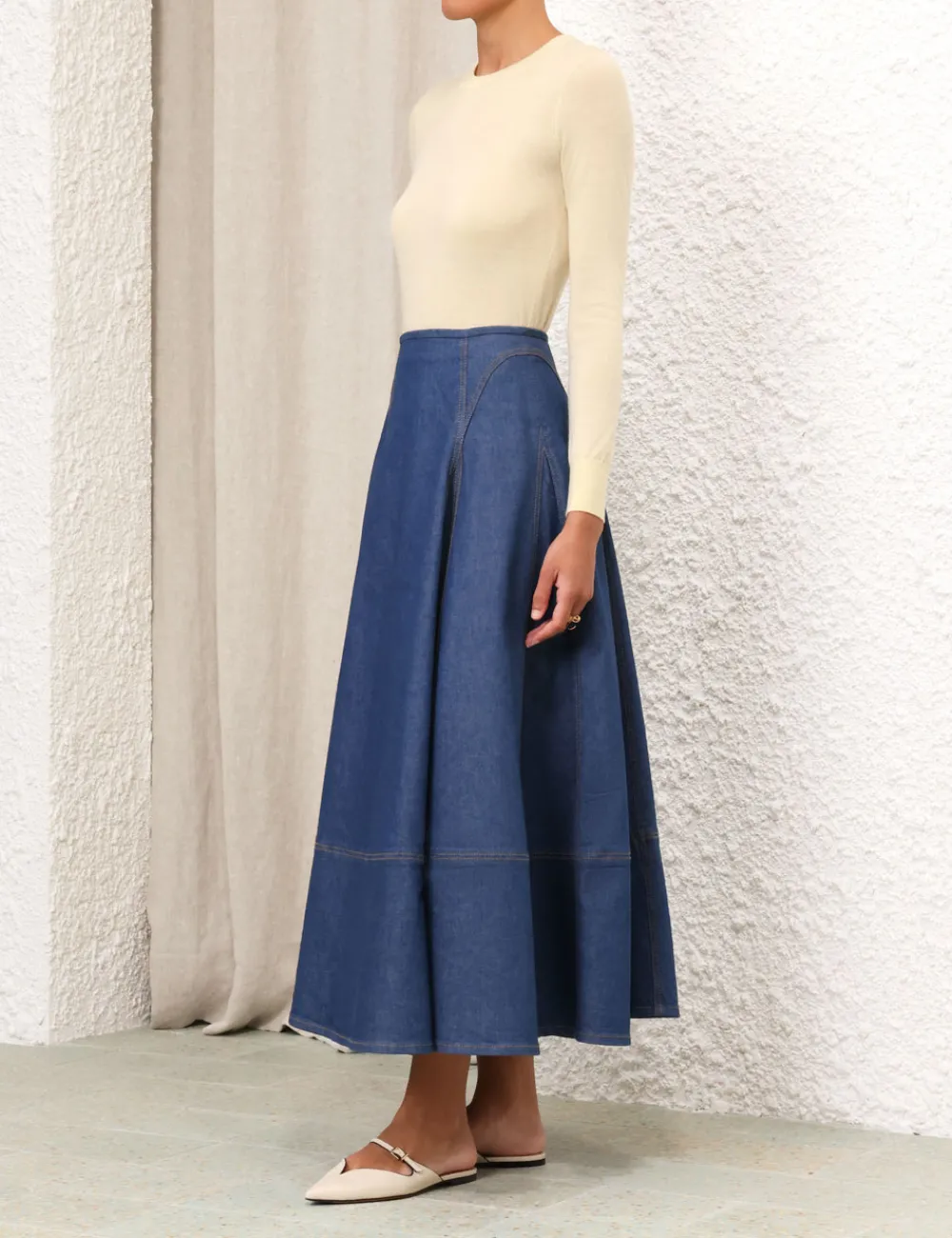 ZIMMERMANN Knitwear<Classic Crew Neck Sweater
