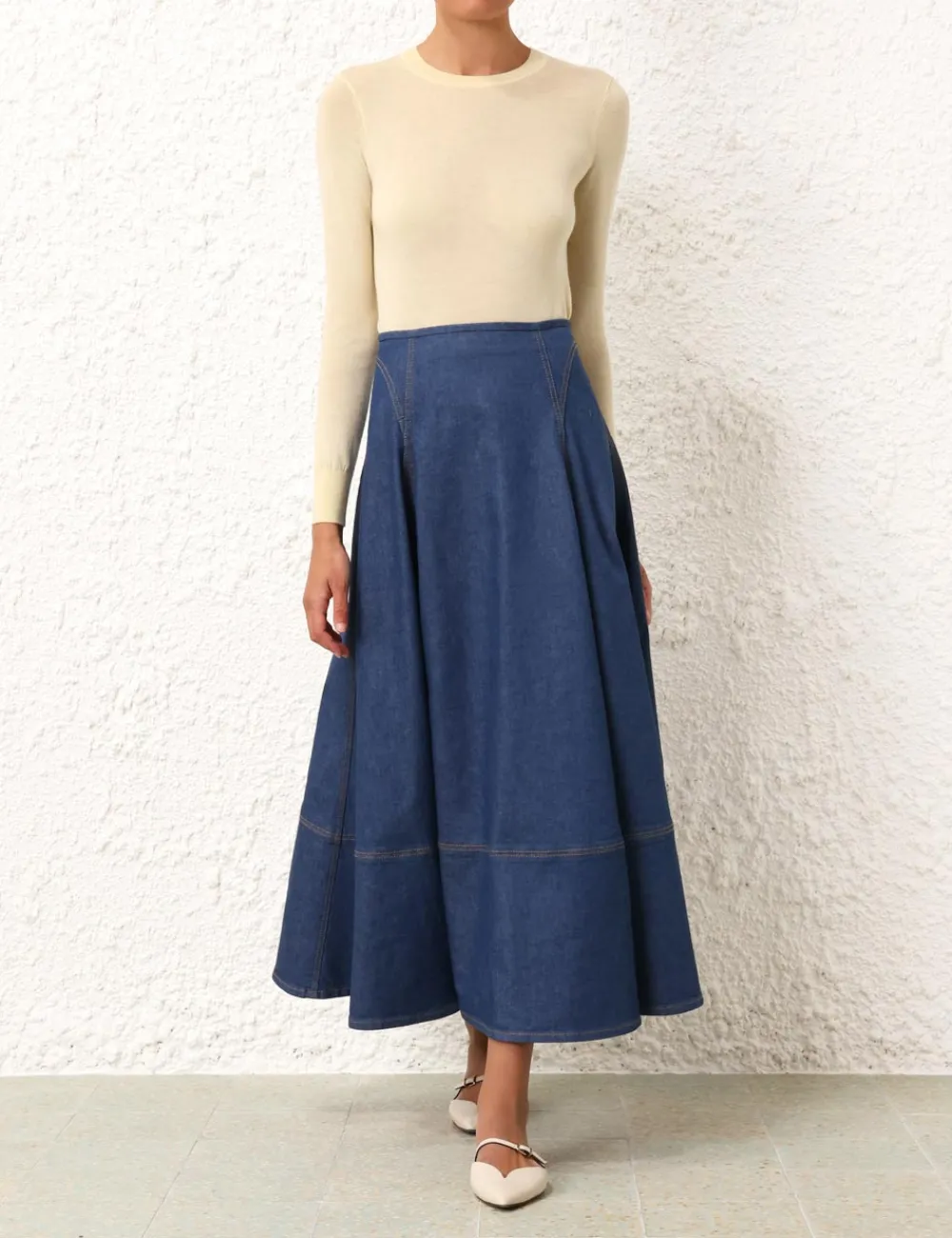 ZIMMERMANN Knitwear<Classic Crew Neck Sweater